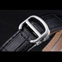 Cartier Rotonde Blue Crown Black Leather Bracelet CTR6001 - thumb-3