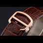 Swiss Cartier Rotonde Annual Calendar White Dial Rose Gold Case Brown Leather Strap CTR6004 - thumb-4