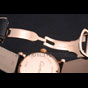 Cartier Rotonde Black And White Dial Gold Case With Jewels Black Leather Strap CTR6032 - thumb-4