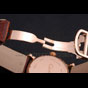 Cartier Rotonde Brown Dial Gold Case With Jewels Brown Leather Strap CTR6033 - thumb-4