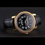 Swiss Cartier Rotonde Annual Calendar Black Dial Diamond Bezel Gold Case Black Strap CTR6040 - thumb-2