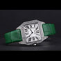 Cartier Santos 100 Diamond Silver Bezel CTR6068 - thumb-2