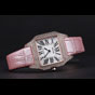 Cartier Santos 100 Diamond Rose Gold Bezel CTR6069 - thumb-2