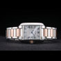 Cartier Tank Anglaise 30mm White Dial Stainless Steel Case Two Tone Bracelet CTR6103 - thumb-2