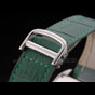 Cartier Tank Anglaise 36mm White Dial Diamonds Steel Case Green Leather Bracelet CTR6107 - thumb-3