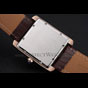 Cartier Tank MC White Dial Gold Case Brown Leather Strap CTR6115 - thumb-3