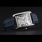 Cartier Tank MC White Dial Stainless Steel Case Blue Leather Strap CTR6118 - thumb-2