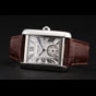 Swiss Cartier Tank MC White Dial Stainless Steel Case Brown Leather Strap CTR6122 - thumb-2