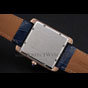 Cartier Tank MC White Dial Gold Case Blue Leather Strap CTR6126 - thumb-4