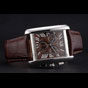 Cartier Tank MC Brown Dial Stainless Steel Case Brown Leather Bracelet CTR6128 - thumb-2