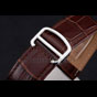 Cartier Tank MC Brown Dial Stainless Steel Case Brown Leather Bracelet CTR6128 - thumb-3