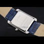 Cartier Tank MC Stainless Steel Case Blue Dial Blue Leather Strap CTR6131 - thumb-3