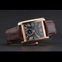 Cartier Tank MC Black Dial Gold Case Brown Leather Strap CTR6133 - thumb-2