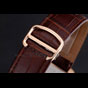 Cartier Tank MC Brown Dial Gold Case Brown Leather Bracelet CTR6135 - thumb-3