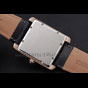 Cartier Tank MC Brown Dial Gold Case Black Leather Strap CTR6139 - thumb-4