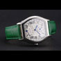 Cartier Tortue Perpetual Calendar White Dial Stainless Steel Case Green Leather Strap CTR6149 - thumb-2