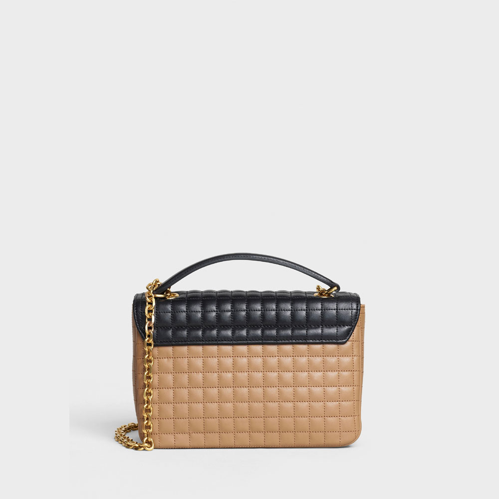 Celine Medium C Bag in Bicolour Quilted Calfskin 187253BFD 02LL - Photo-2
