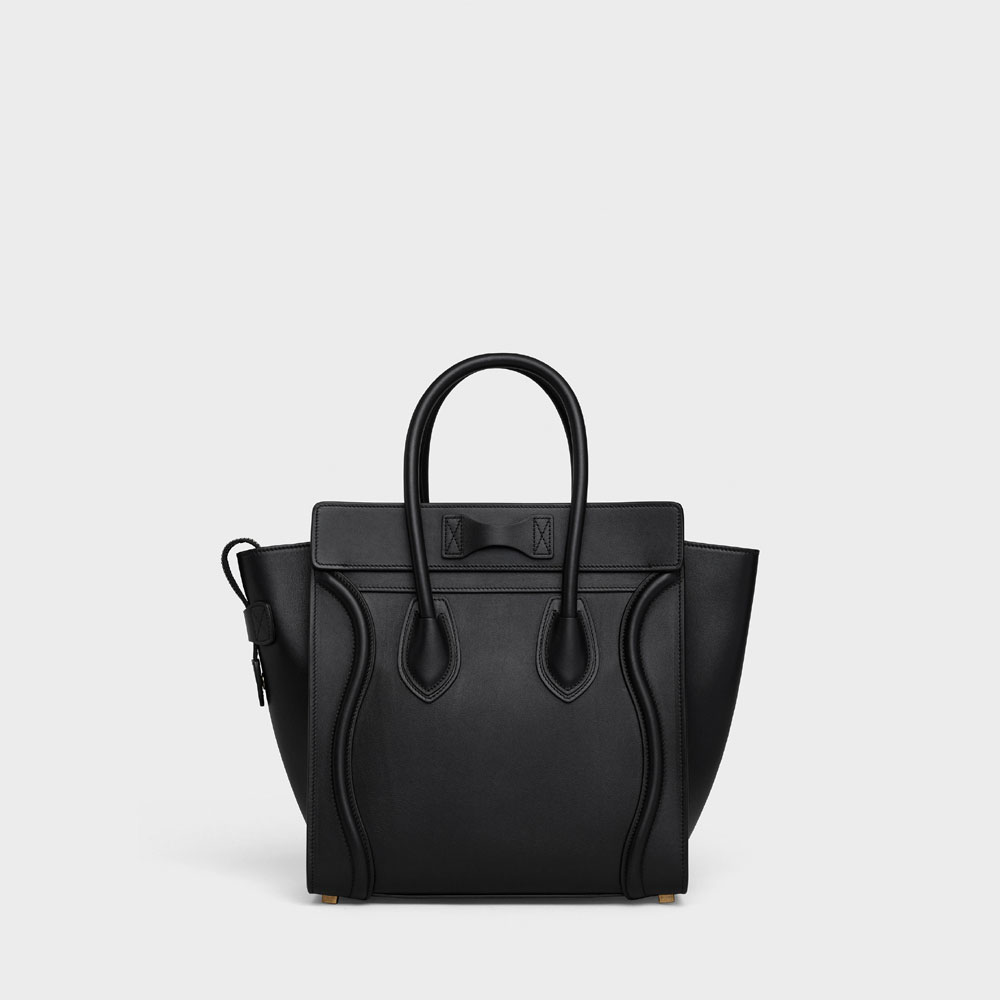 Celine Micro Luggage handbag in smooth calfskin 189793HSC 38NO - Photo-2