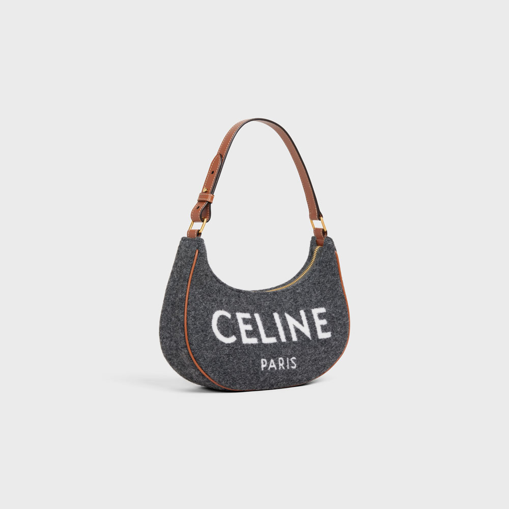 Ava Bag In Textile With Celine Calfskin - Grey Beige 193952ENR 09BE - Photo-2