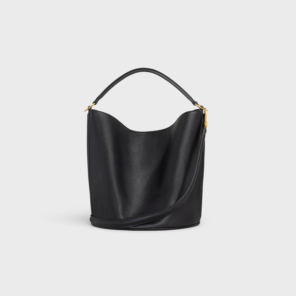 Celine Bucket 16 Bag In Smooth Calfskin Black 195573CR4 38NO - Photo-3
