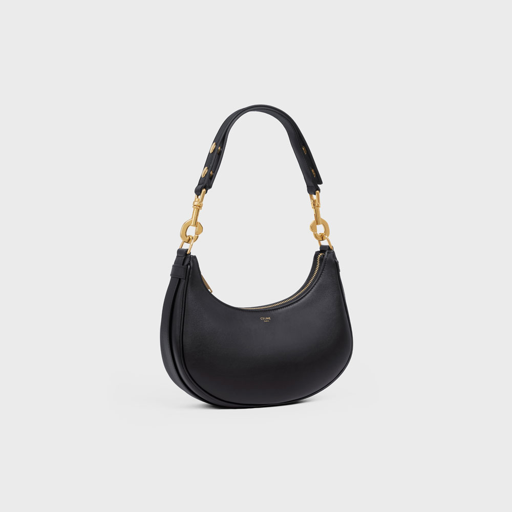 Celine Medium Ava Strap Bag Smooth Calfskin Black 196923DGQ 38NO - Photo-2