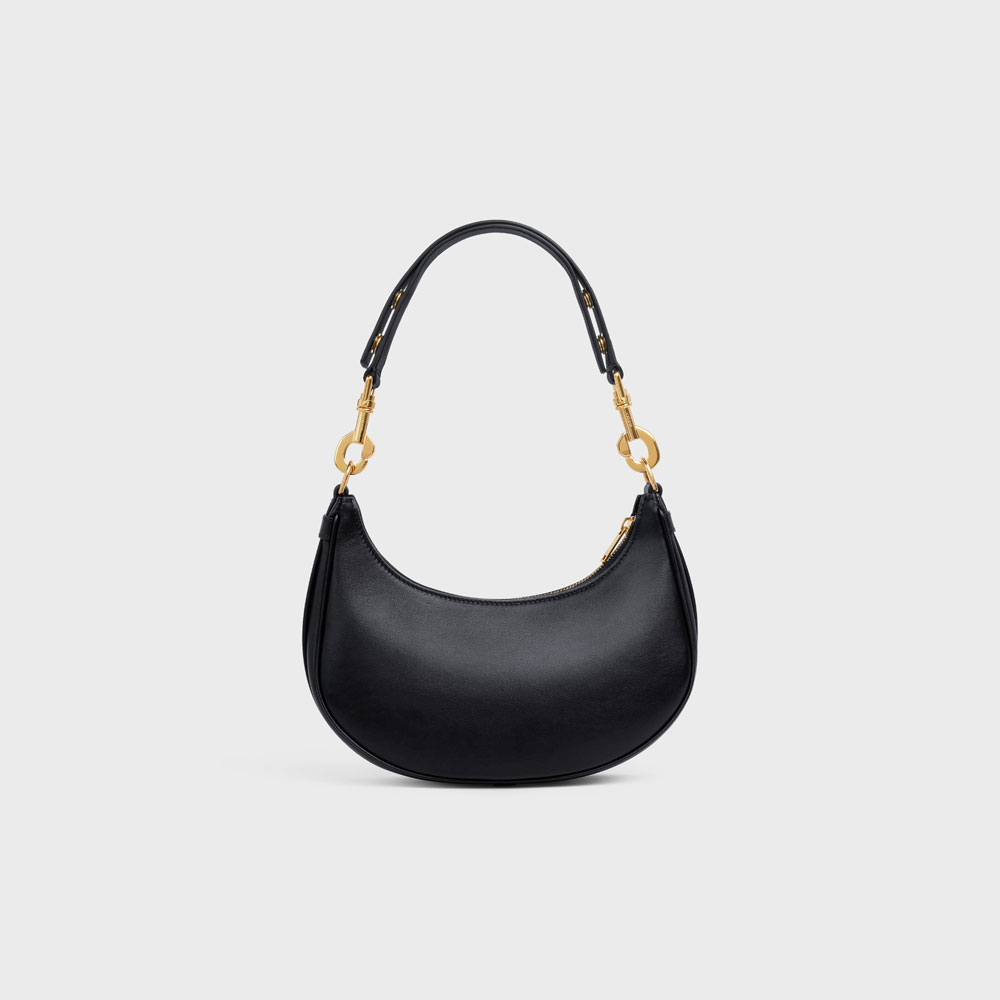 Celine Medium Ava Strap Bag Smooth Calfskin Black 196923DGQ 38NO - Photo-3