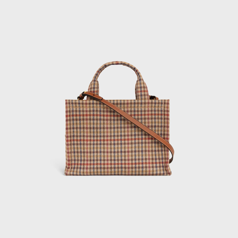 Celine Small Cabas Thais In Tweed And Calfskin 199162EP8 14ML - Photo-3