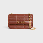 Celine Chain Shoulder Bag Matelasse Monochrome 111273EPZ 04LU