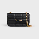 Chain Shoulder Bag Matelasse Monochrome Celine Goatskin 111273EPZ 38NO