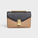 Celine Medium C Bag in Bicolour Quilted Calfskin 187253BFD 02LL