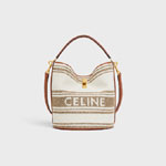 Bucket 16 Bag In Striped Textile Celine Jacquard 195572EX6 18TN