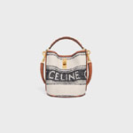 Teen Bucket 16 Striped Textile With Celine Jacquard 197572ERF 01WB