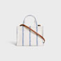 Celine Small Cabas Thais In Striped Textile And Calfskin 199162EYI 01BB - thumb-3