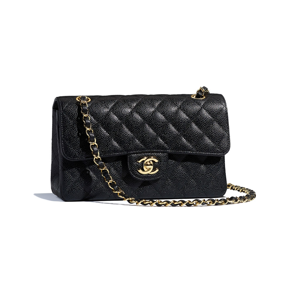 Chanel small classic bag grained calfskin A01113 Y01864 C3906 - Photo-3