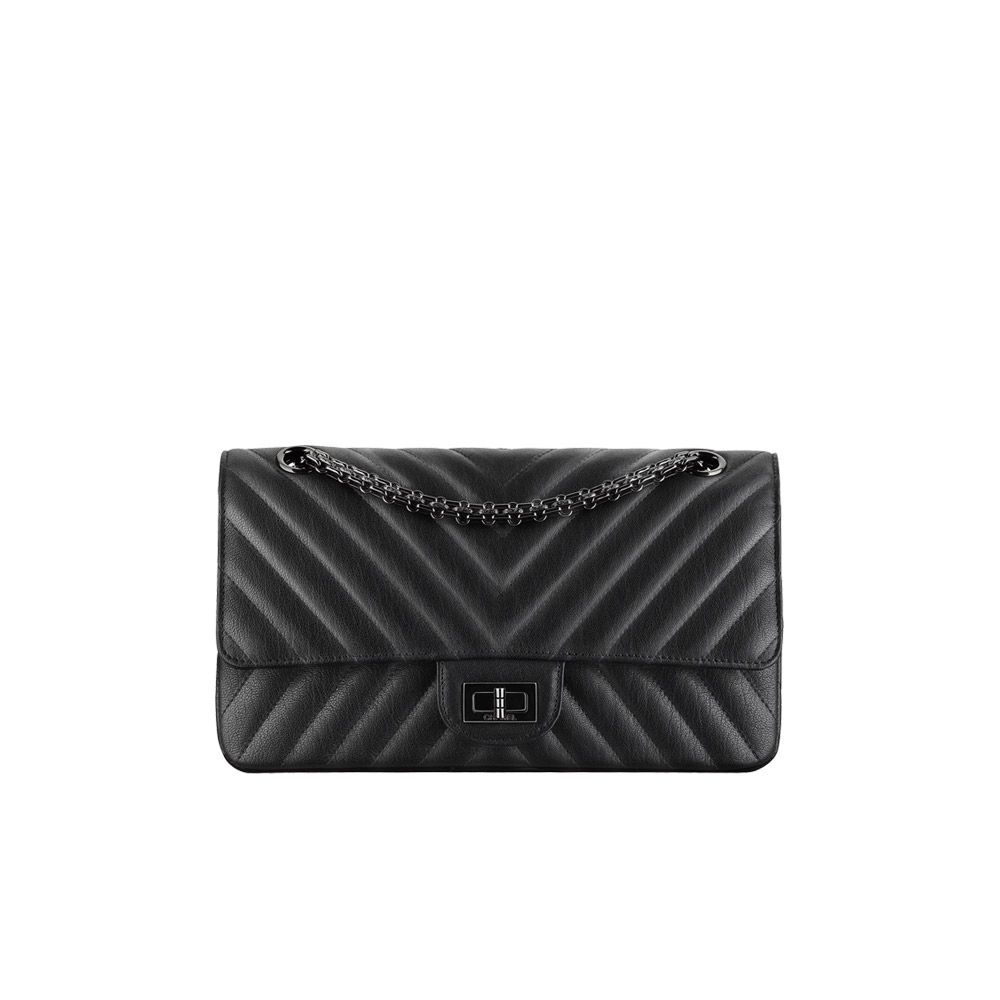 Chanel 2.55 handbag black A37586 Y61381 94305