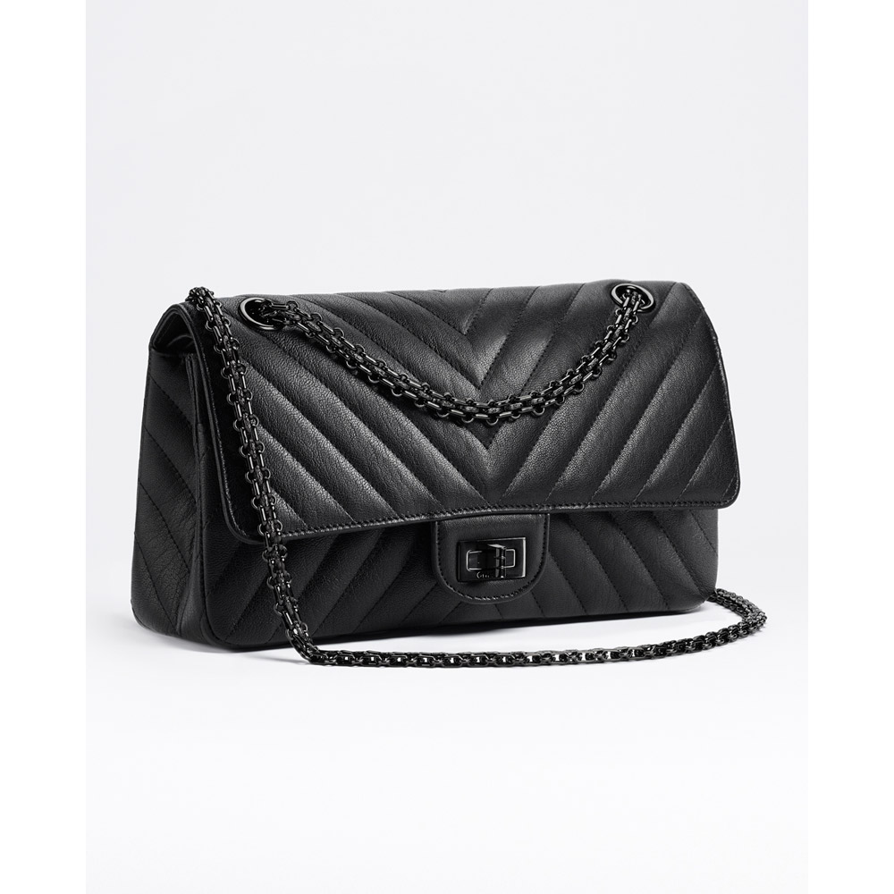Chanel 2.55 handbag black A37586 Y61381 94305 - Photo-2
