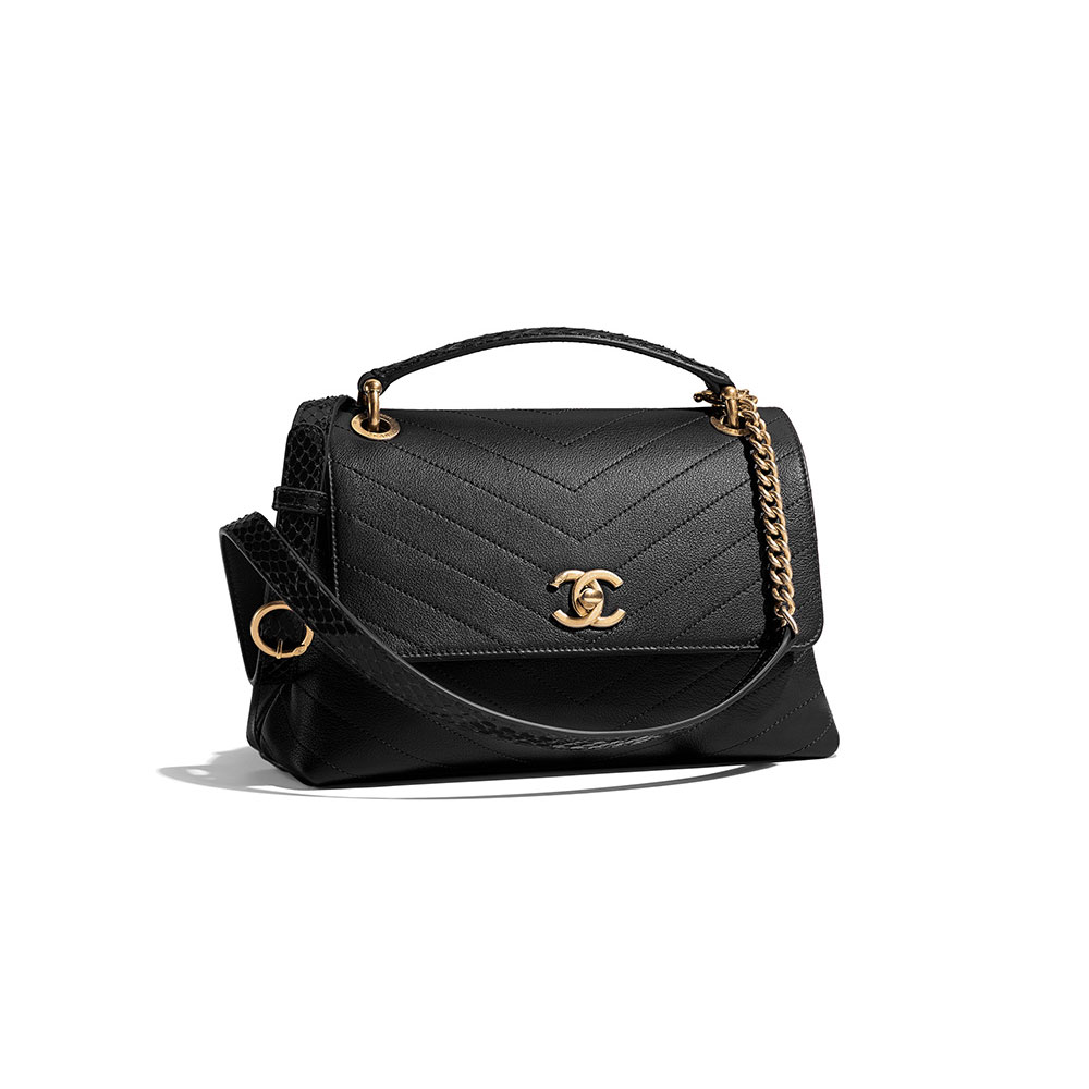 Chanel Flap bag with top handle A57147 Y83380 94305 - Photo-3