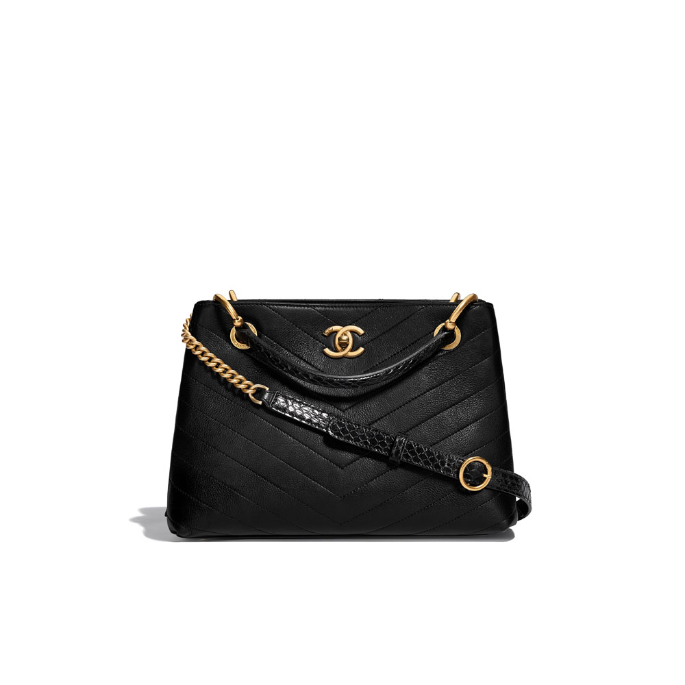 Chanel Small zipped shopping bag A57150 Y83380 94305