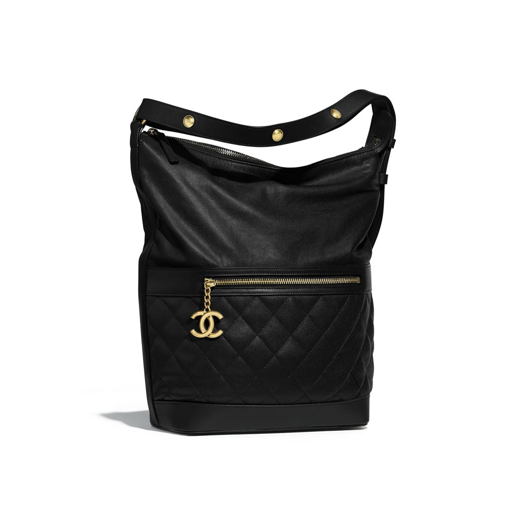 Chanel hobo bag grained calfskin calfskin A57966 Y83978 94305