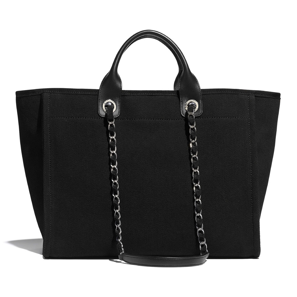 Chanel Mixed Fibers Black Shopping Bag A66941 B03181 94305 - Photo-2