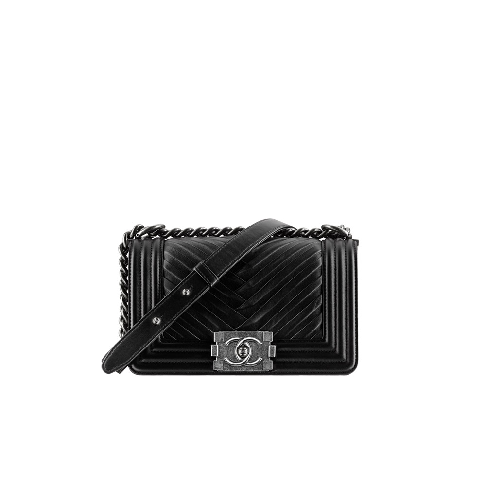 Small BOY Chanel bag black A67085 Y61320 94305