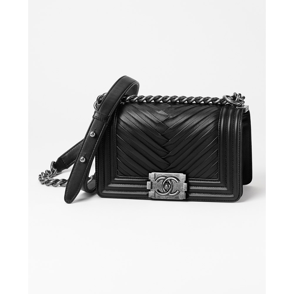 Small BOY Chanel bag black A67085 Y61320 94305 - Photo-2