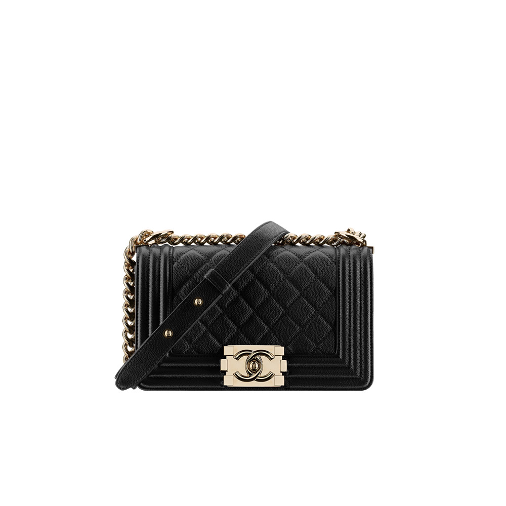Small BOY Chanel bag black A67085 Y61398 94305
