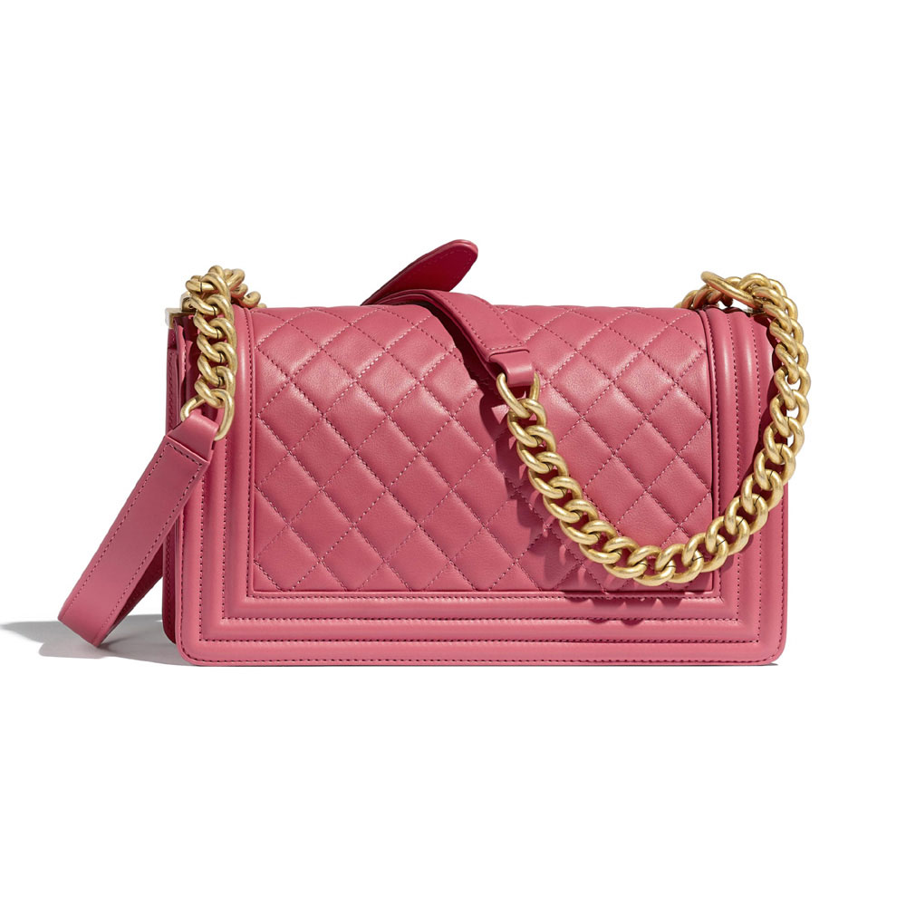 Chanel Pink BOY Chanel Handbag A67086 Y09939 N5328 - Photo-2