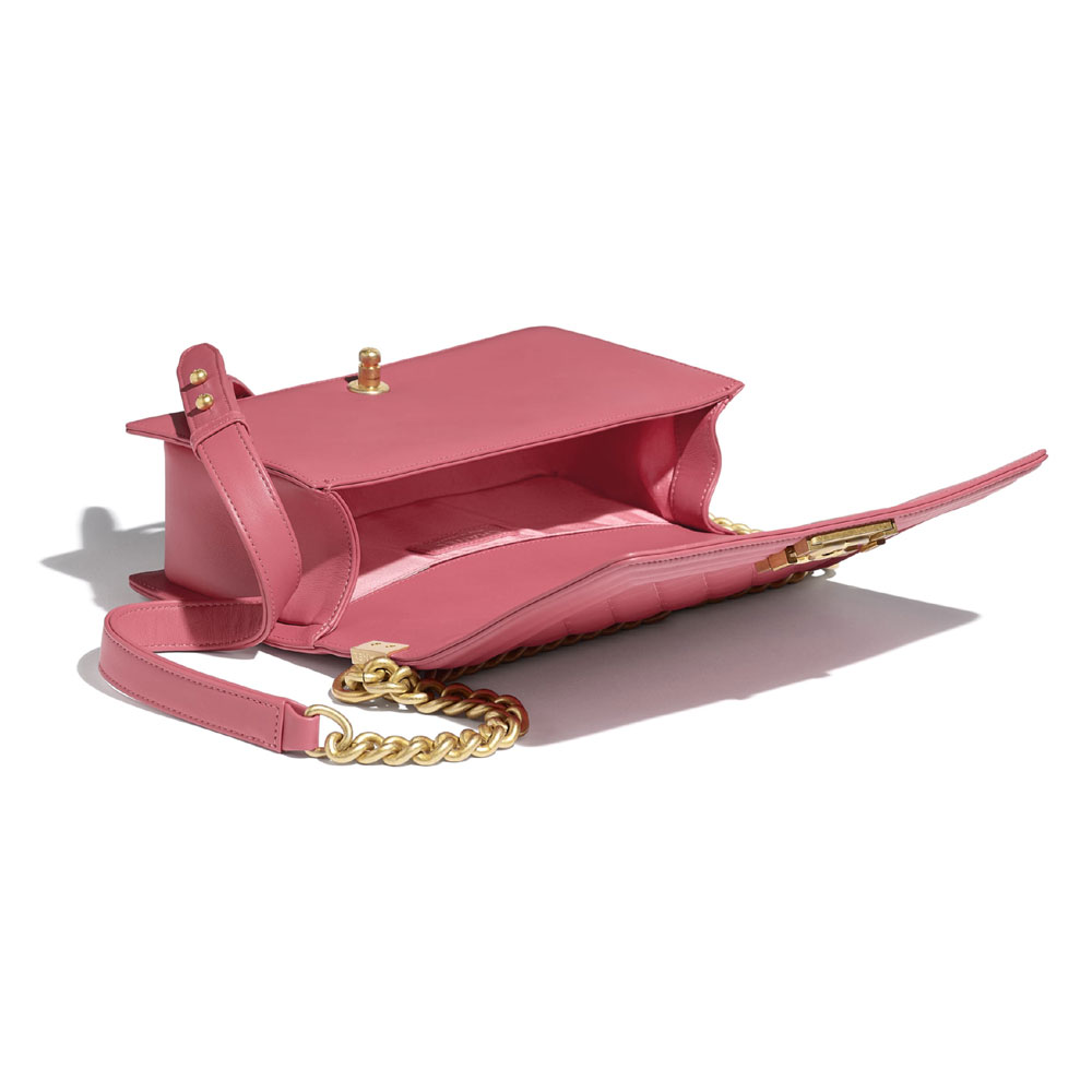 Chanel Pink BOY Chanel Handbag A67086 Y09939 N5328 - Photo-3