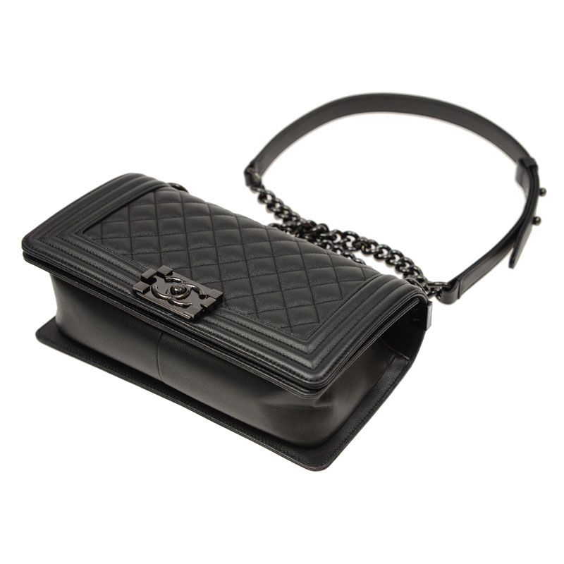 BOY Chanel bag black A67086 Y61556 94305 - Photo-2