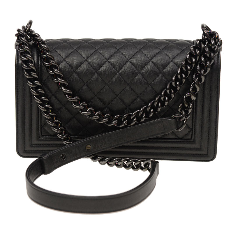 BOY Chanel bag black A67086 Y61556 94305 - Photo-3
