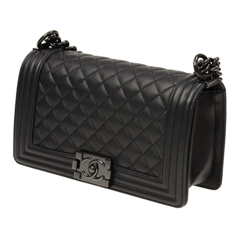 BOY Chanel bag black A67086 Y61556 94305 - Photo-4
