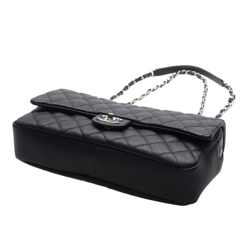 Chanel Easy Flap Bag in Medium Caviar A67742 Y30856 94305 - Photo-2