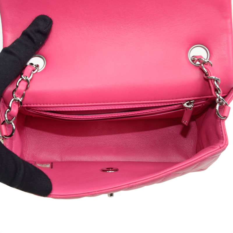 Chanel Mini Flap bag pink lambskin A69900 Y01480 0B339 - Photo-2